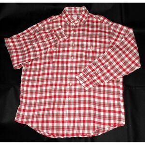 Brooks Brothers 346 Men's Long Sleeve Button Front 100% Linen Shirt‎ Size Large